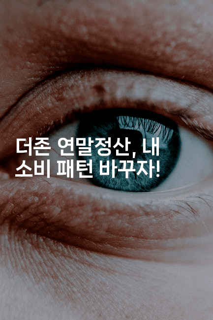 더존 연말정산, 내 소비 패턴 바꾸자!-절세왕