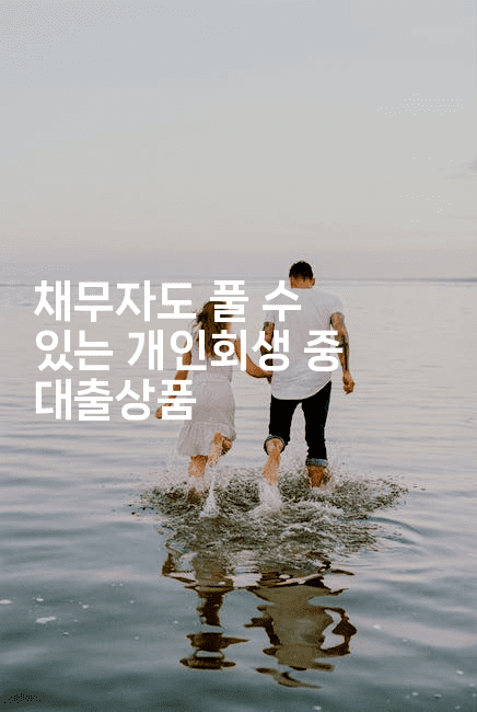 채무자도 풀 수 있는 개인회생 중 대출상품-절세왕