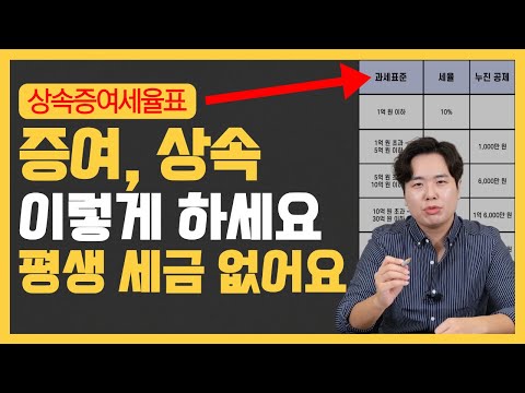 증여, 상속 이렇게 하세요! 평생 세금 없어요