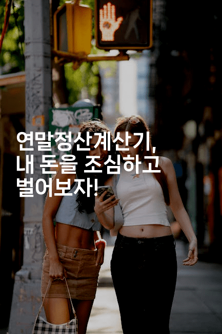 연말정산계산기, 내 돈을 조심하고 벌어보자!-절세왕