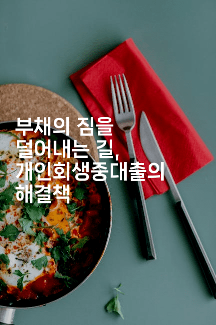 부채의 짐을 덜어내는 길, 개인회생중대출의 해결책-절세왕