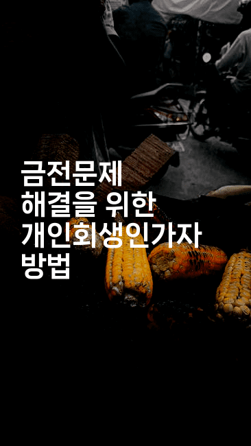 금전문제 해결을 위한 개인회생인가자 방법-절세왕