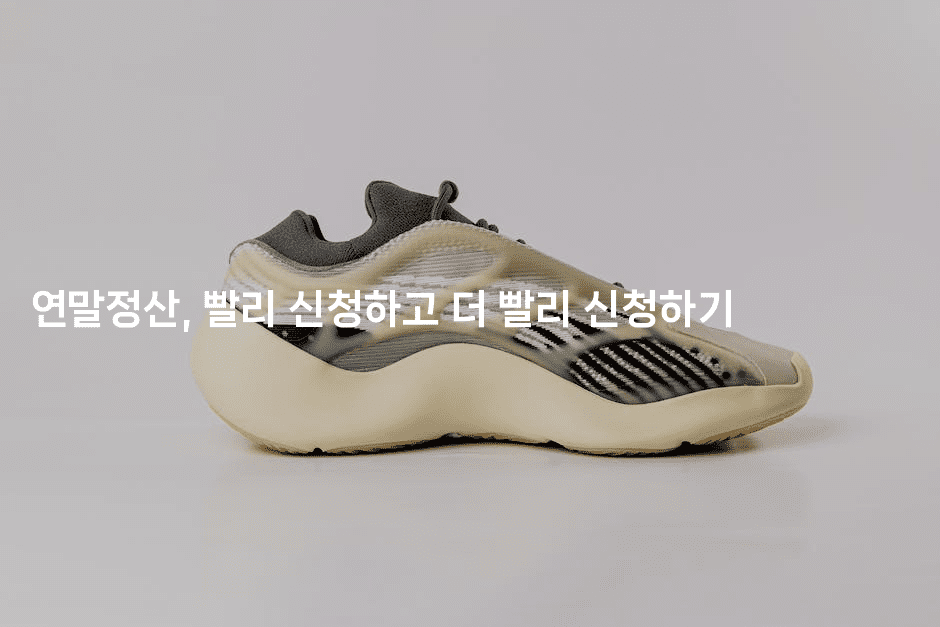 연말정산, 빨리 신청하고 더 빨리 신청하기-절세왕