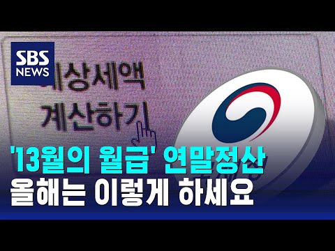 '13월의 월급' 연말정산, 올해는 이렇게 하세요 / SBS